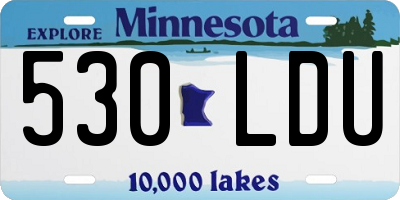 MN license plate 530LDU