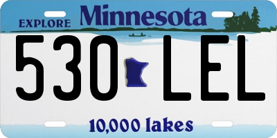 MN license plate 530LEL