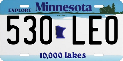 MN license plate 530LEO