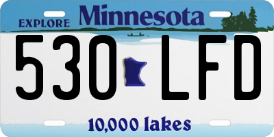 MN license plate 530LFD