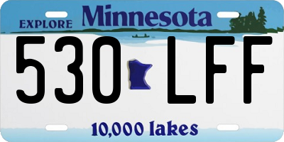 MN license plate 530LFF