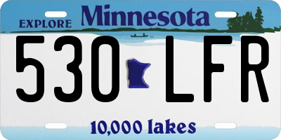 MN license plate 530LFR
