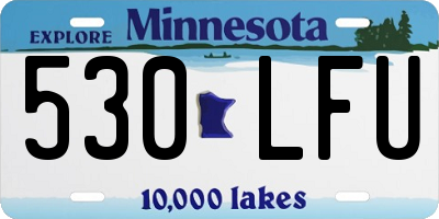 MN license plate 530LFU