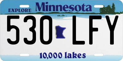 MN license plate 530LFY