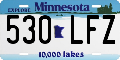MN license plate 530LFZ
