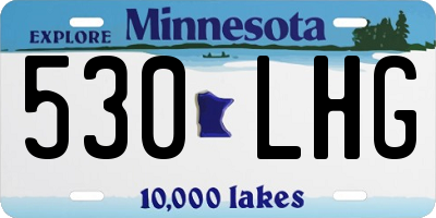 MN license plate 530LHG