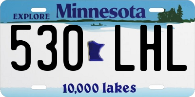 MN license plate 530LHL