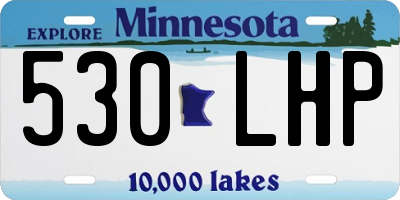 MN license plate 530LHP