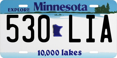 MN license plate 530LIA
