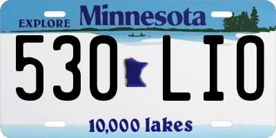 MN license plate 530LIO
