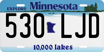MN license plate 530LJD
