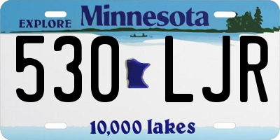 MN license plate 530LJR