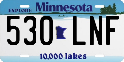 MN license plate 530LNF