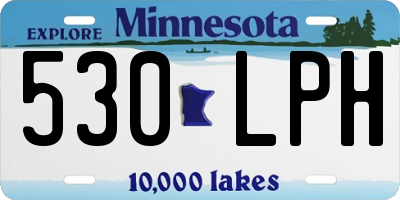 MN license plate 530LPH