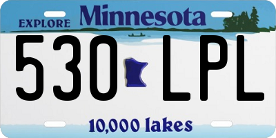 MN license plate 530LPL