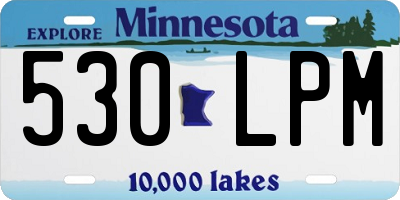 MN license plate 530LPM