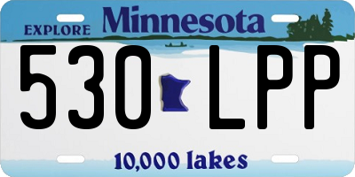 MN license plate 530LPP