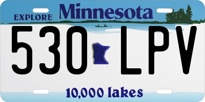 MN license plate 530LPV
