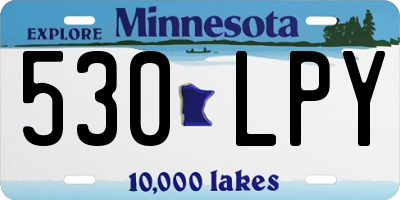 MN license plate 530LPY