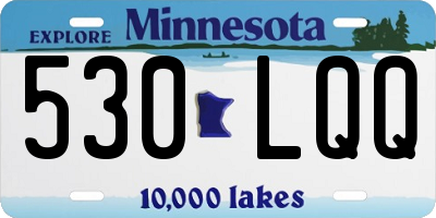 MN license plate 530LQQ