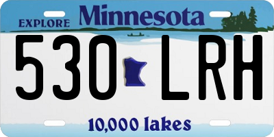MN license plate 530LRH