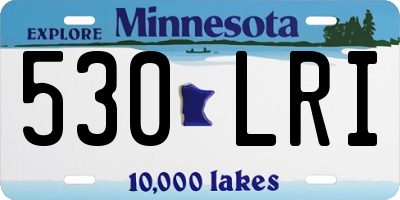 MN license plate 530LRI
