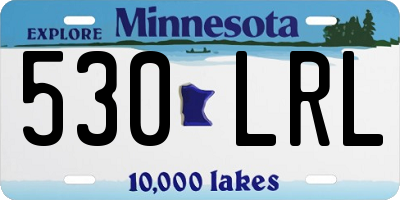 MN license plate 530LRL