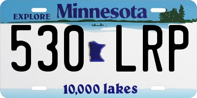 MN license plate 530LRP