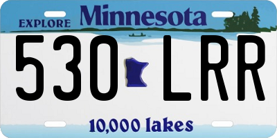 MN license plate 530LRR