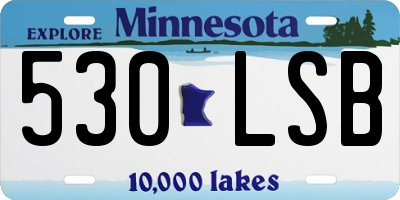 MN license plate 530LSB