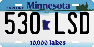 MN license plate 530LSD