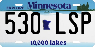 MN license plate 530LSP