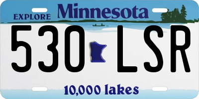 MN license plate 530LSR