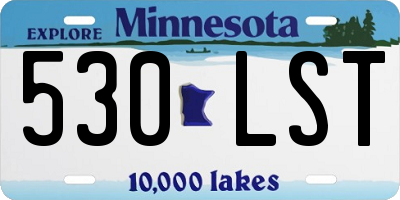 MN license plate 530LST