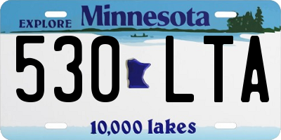 MN license plate 530LTA