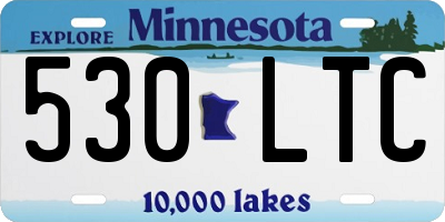 MN license plate 530LTC