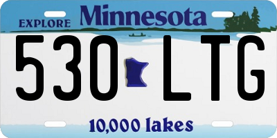 MN license plate 530LTG