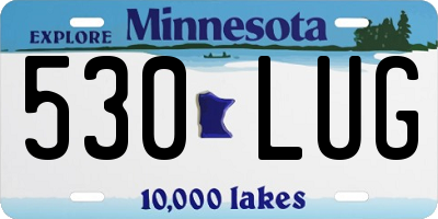 MN license plate 530LUG