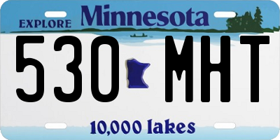 MN license plate 530MHT