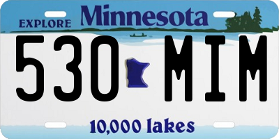 MN license plate 530MIM