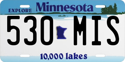 MN license plate 530MIS