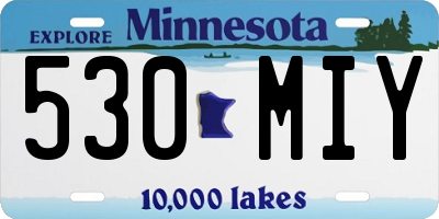 MN license plate 530MIY