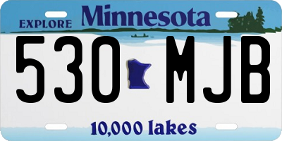 MN license plate 530MJB