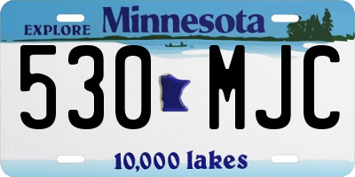 MN license plate 530MJC