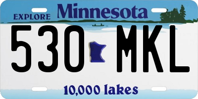 MN license plate 530MKL
