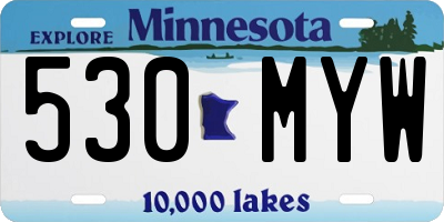 MN license plate 530MYW