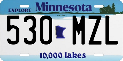 MN license plate 530MZL