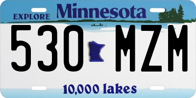 MN license plate 530MZM
