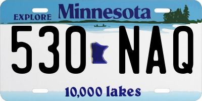 MN license plate 530NAQ