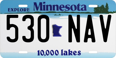 MN license plate 530NAV